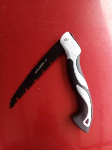 AIRAJ 1pc Industrial Grade Steel Folding Saw, Manual Cutting Tool with Anti-Slip Durable Handle, Three Specifications Available for Outdoor Use, Without Battery photo review