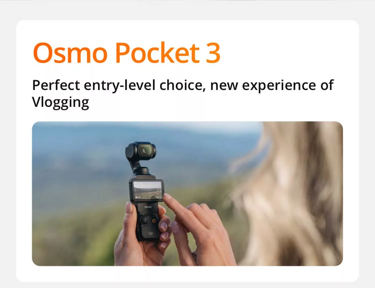 (Exclusive for new users)DJI Osmo Pocket 3 - Handheld | Pocket-Sized, Quick, Stable, Accurate Shooting | Horizontal-Vertical Switching|Mic Mini (2TX +1RX) | Creator Combo-Citibank Credit Card Points Bonus Program | Each person can only purchase one