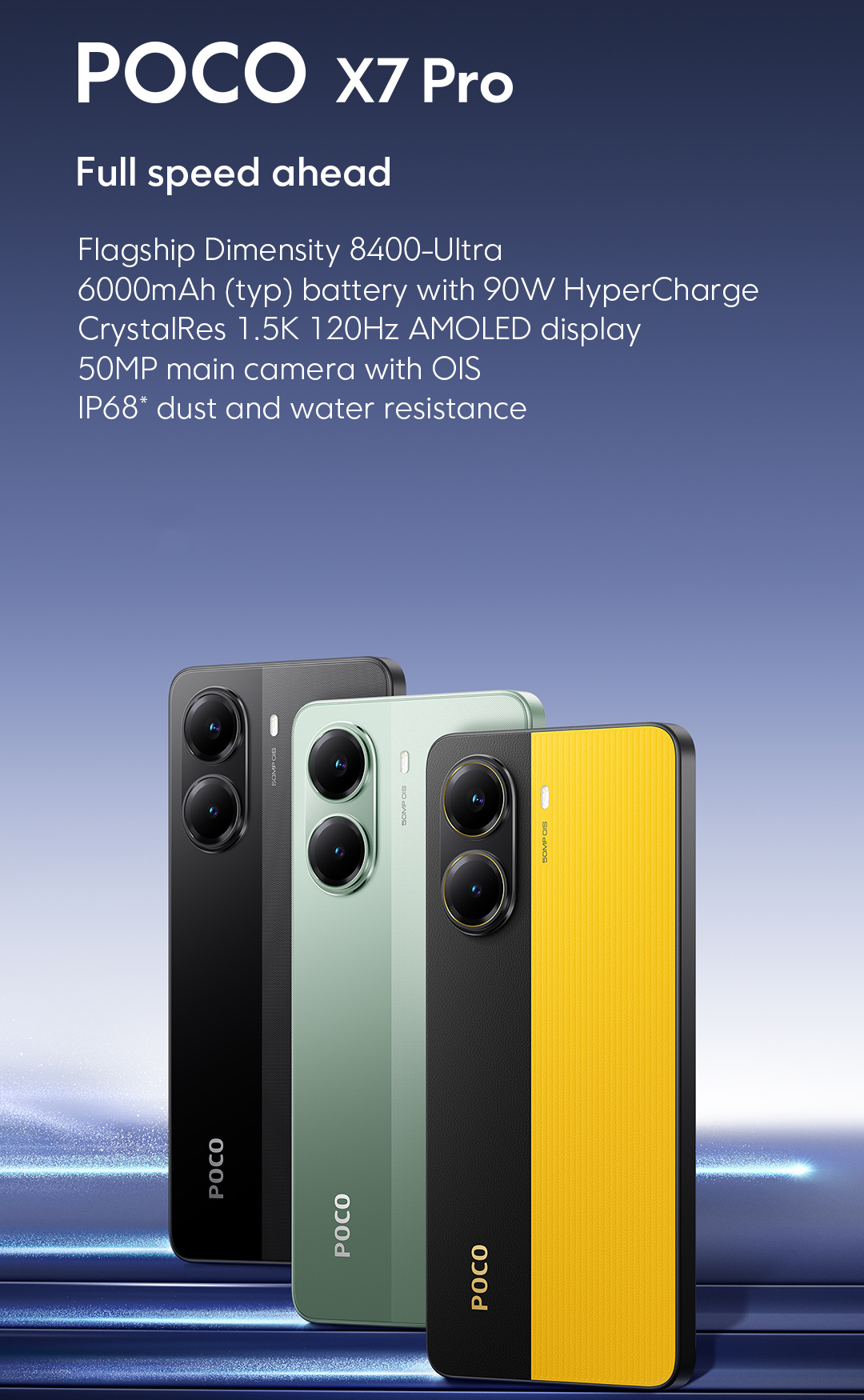 POCO X7 Pro – 90W Fast Charge ⚡ 6000 mAh Battery 🔋 12GB + 512GB | Official Clearance Promo – Only RM 69.9 🚚 Ships from Selangor The last 100 units