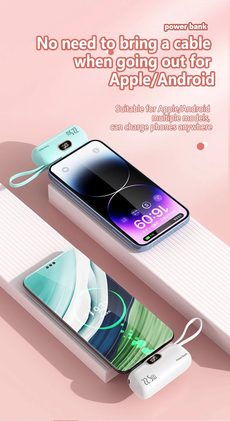 🎉⏰4000mAh Mini Portable Charger Power Bank for phone🔋